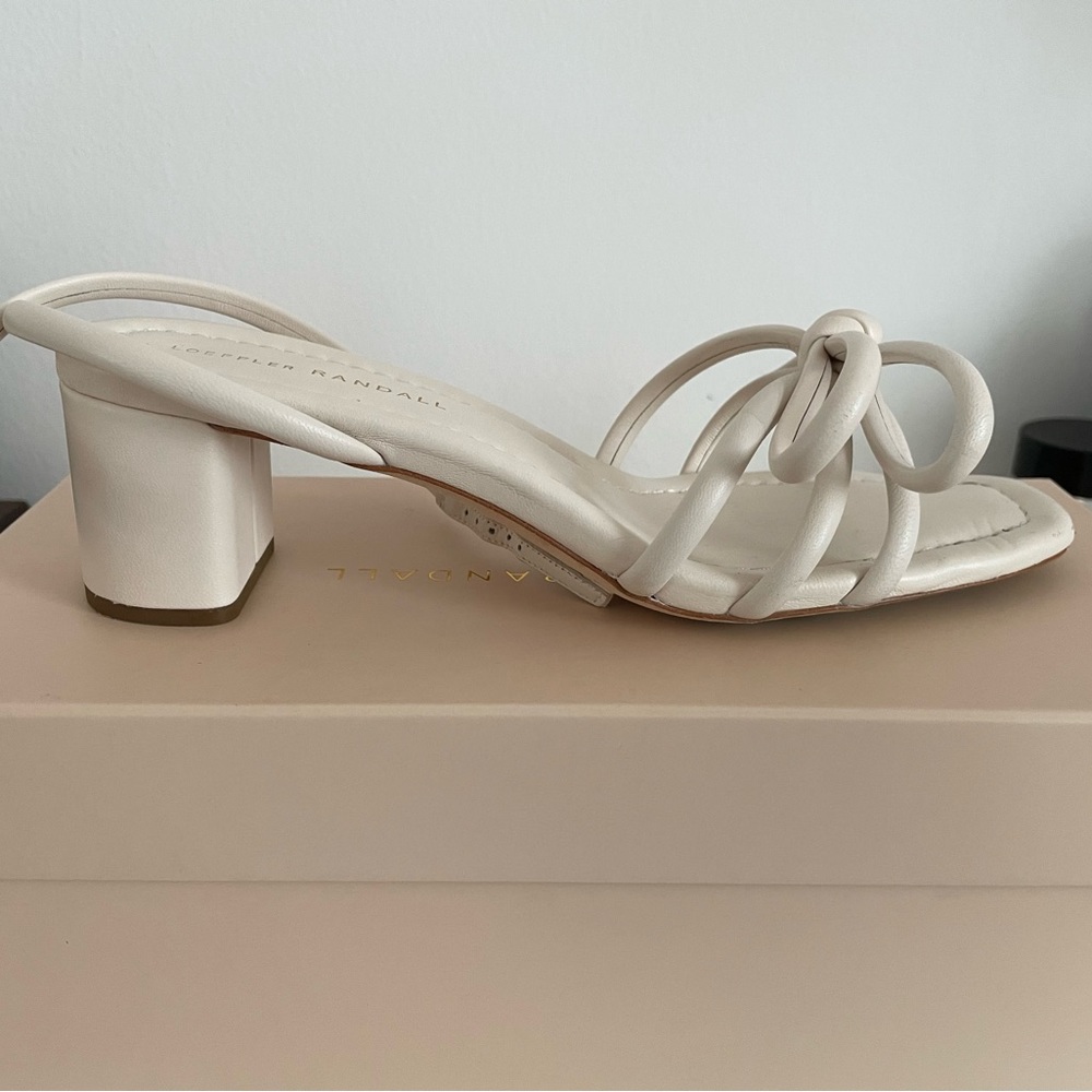 WITH BOX Loeffler Randall Mikel Bow Mid-heel Sandal